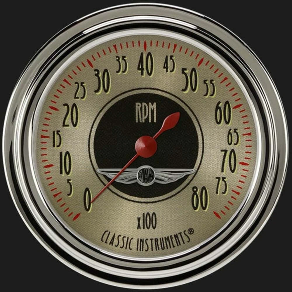 All American Nickel 2 5_8_ Tachometer AN383SLC